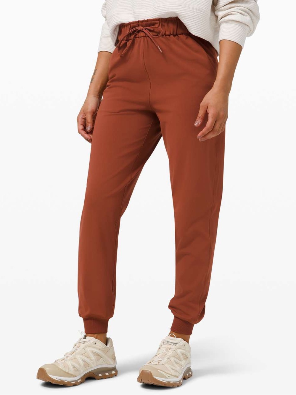 Lululemon Stretch High-Rise 7/8 Joggers Dark Terracotta - Size 6